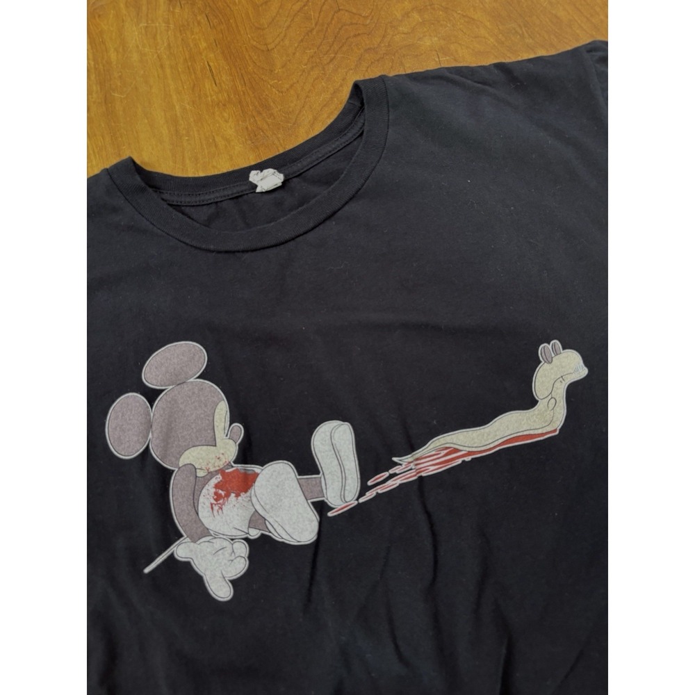 Disney Alien Vs Mickey Mouse Dad Shirt‎ Xenomorph Facehugger Dark Humor Y2K Edgy